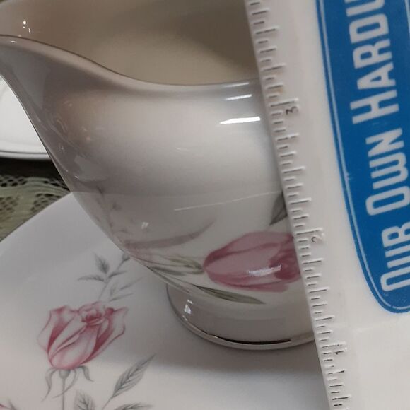 Snack set 7-pc , Regina Rose by Royal Cameo & Sterling Rose pitcher - Picture 11 of 14